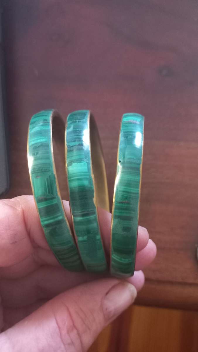 Malachite bangle vintage