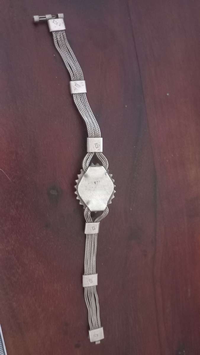 Sterling silver bracelet turquoise stones vintage