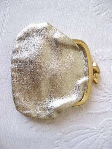 VINTAGE SILVER FRAME COIN PURSE WALLET