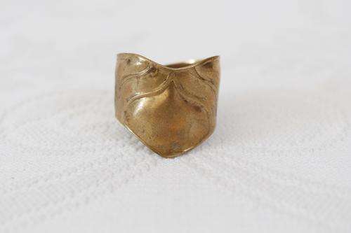 VINTAGE BRASS HAND MADE ADJUSTABLE RING