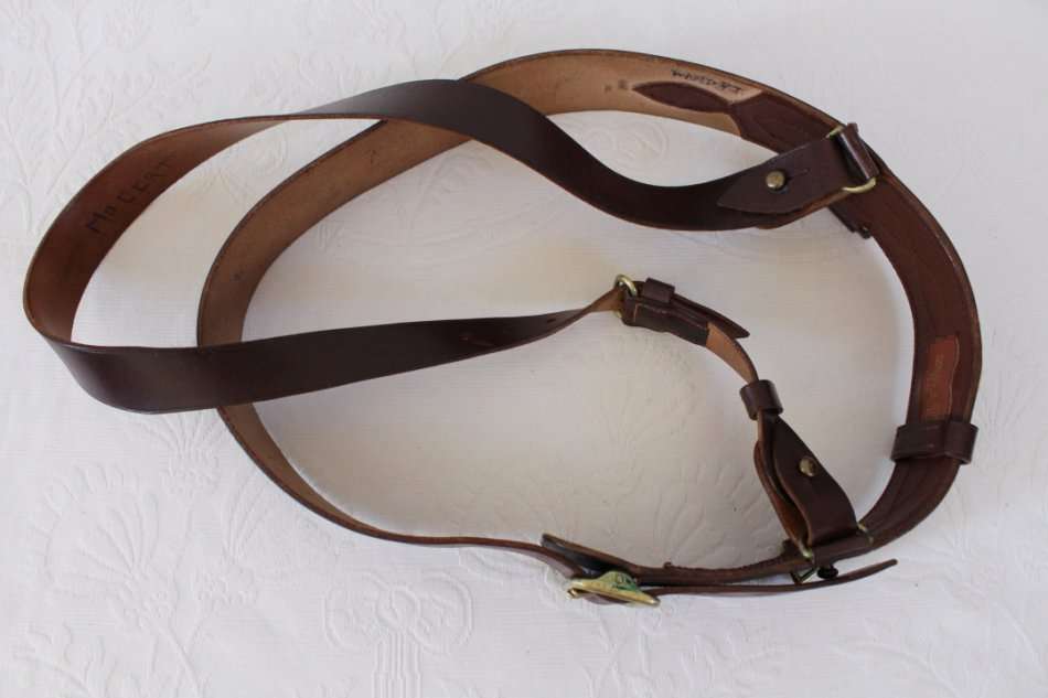 VINTAGE BRITISH POLICE GENUINE LEATHER BELT