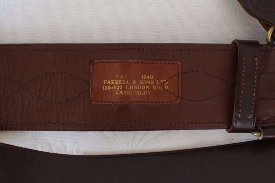 VINTAGE BRITISH POLICE GENUINE LEATHER BELT