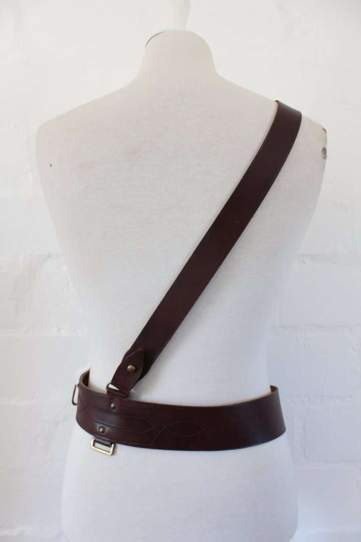 VINTAGE BRITISH POLICE GENUINE LEATHER BELT