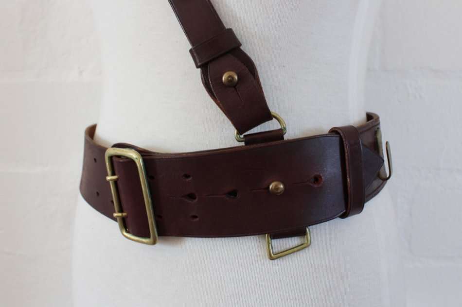 VINTAGE BRITISH POLICE GENUINE LEATHER BELT