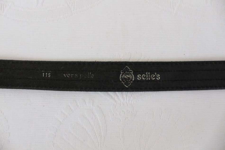 SELLE'S VINTAGE GENUINE LEATHER BLACK MEN'S BELT