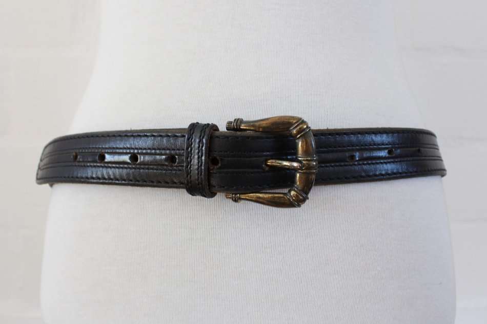 SELLE'S VINTAGE GENUINE LEATHER BLACK MEN'S BELT