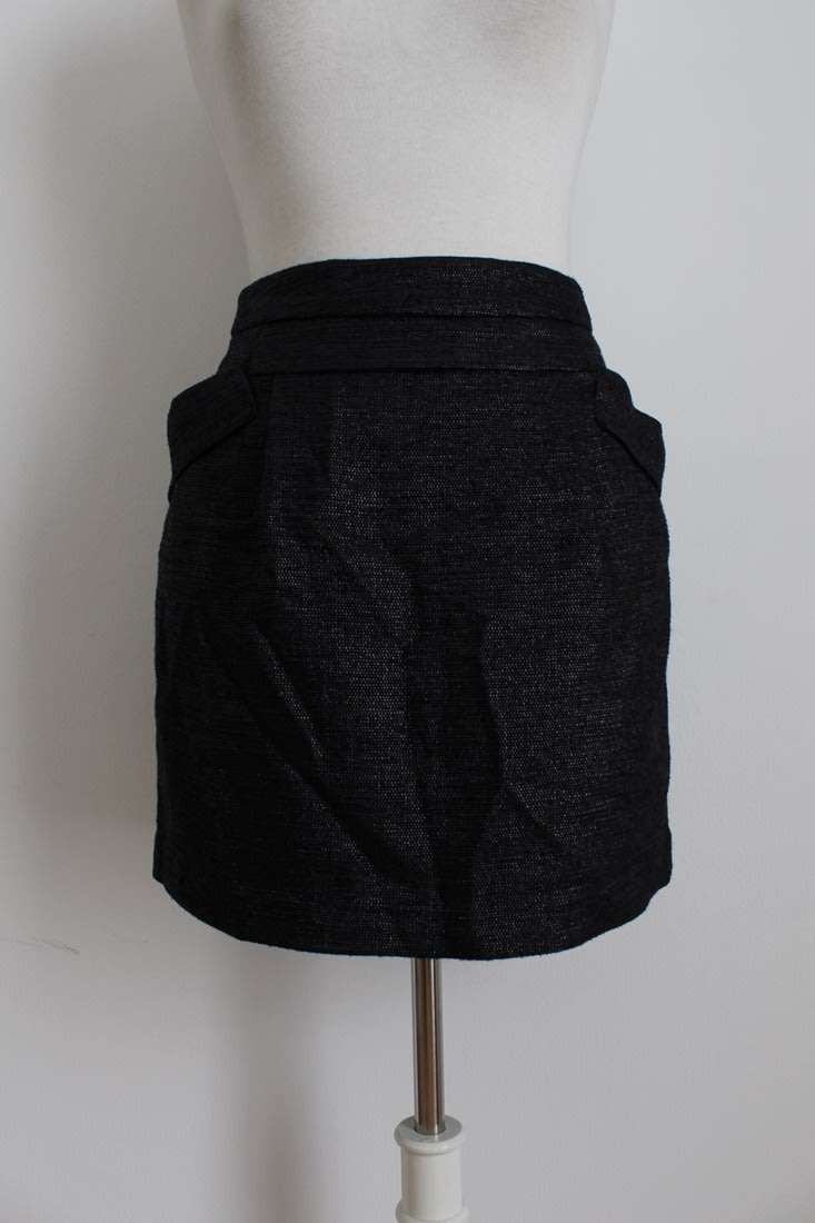 *COUNTRY ROAD* DESIGNER BLACK FITTED SKIRT - SIZE 10