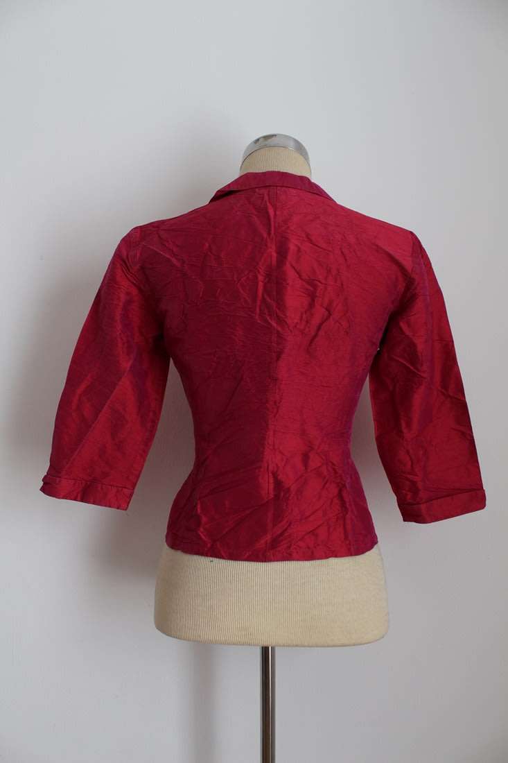 100% SILK ANNE TAYLOR PINK BLOUSE SHIRT TOP - SIZE 8