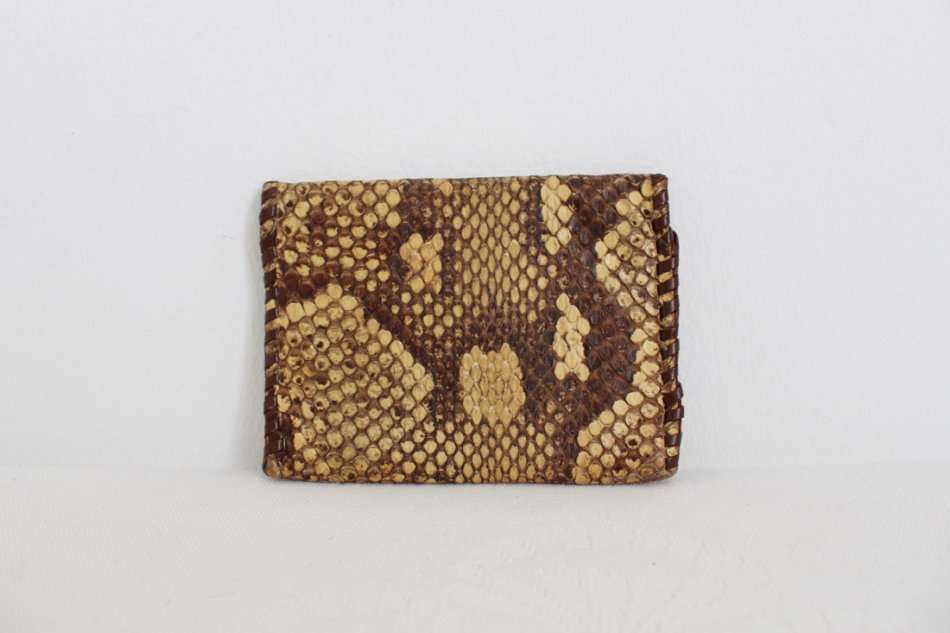 *GENUINE SNAKE SKIN* VINTAGE LEATHER HAND MADE COIN PURSE