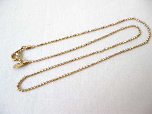 VINTAGE CITATION BALL DOGTAG STYLE CHAIN NECKLACE