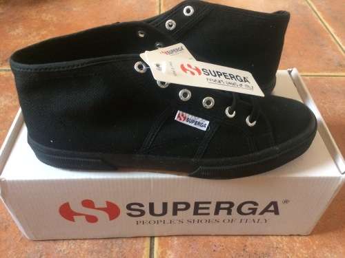 Superga Mens 2754 Cotu Black UK 7