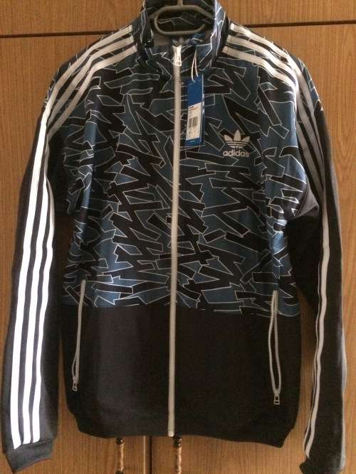 Adidas Mens Shatter Stripe Blocked Track Top