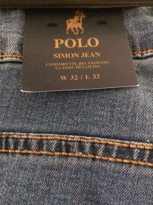 POLO Mens Simon Jeans Stone Wash W32 L32