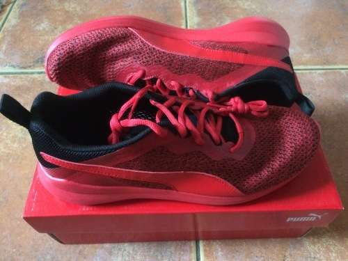 Puma Pacer Evo Knit Mens Red UK 8