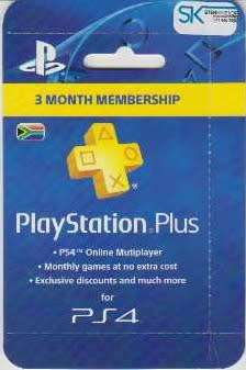 PlayStation Plus 3 Month Membership