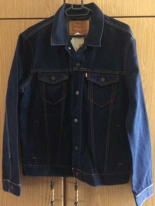 Levi's Mens Denim Trucker Jacket Dark Blue Medium