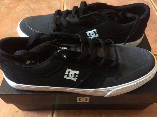 DC Mens Argosy Vulc Black/Dark Grey/White UK 8