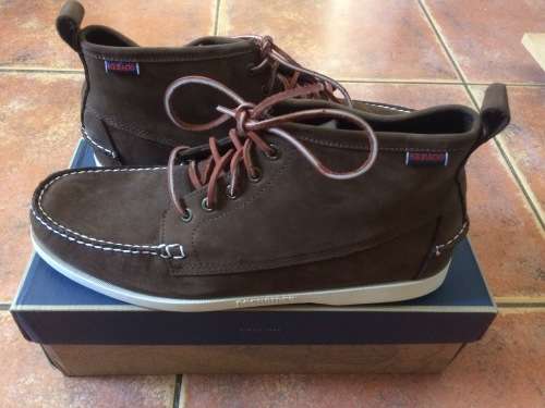 Sebago Mens Beacon Suede Lace Up Boot Mid Brown UK 11