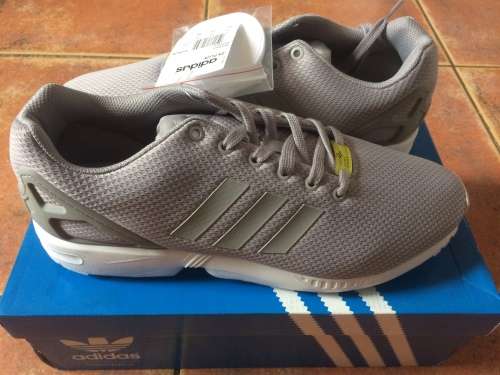Adidas Mens ZX Flux Sneakers Grey UK 12