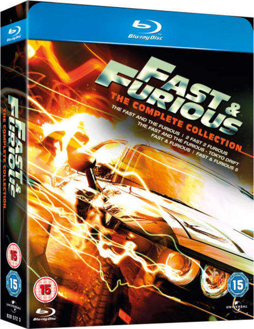 Fast and Furious 1-5 Blu-ray