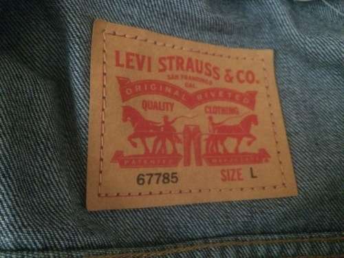 Levi`s Men`s Unbasic Bomber Denim Trucker Jacket Blue Large
