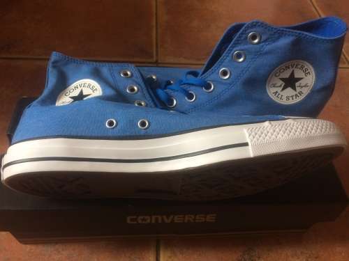 Converse Men`s CTAS Hi Top Light Blue Sneaker UK 9