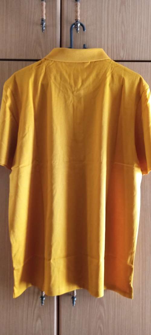 PRINGLE OF SCOTLAND Mustard Short Sleeve Golfer L