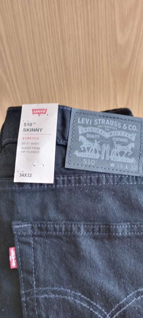 Levi`s 510  Skinny Men`s Jeans Black W34 L32