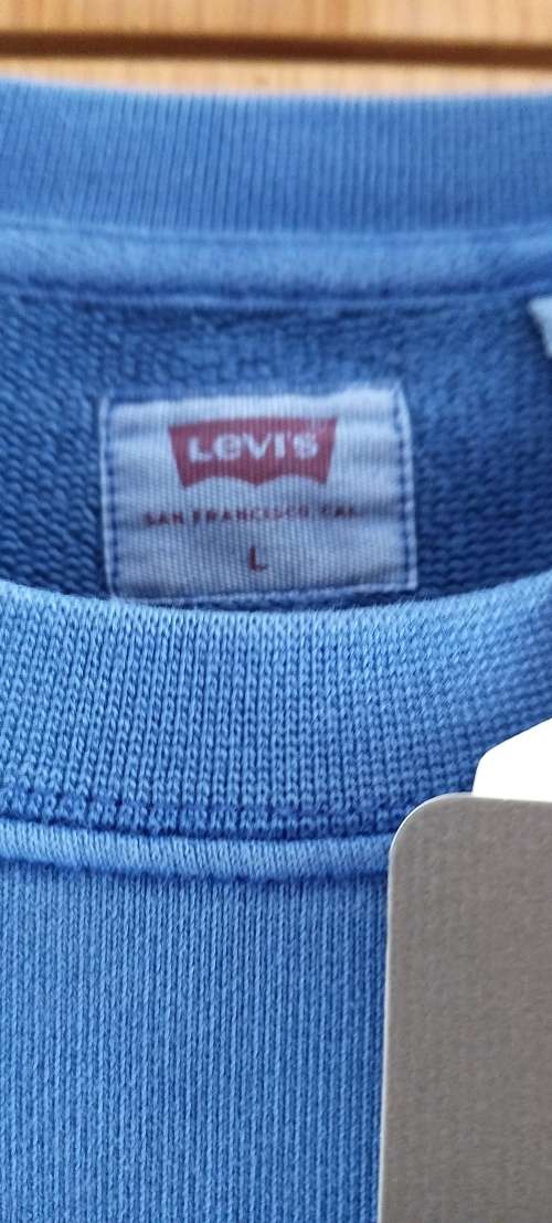 Levi`s Men`s Relaxed Crewneck Sweatshirt Blue Large