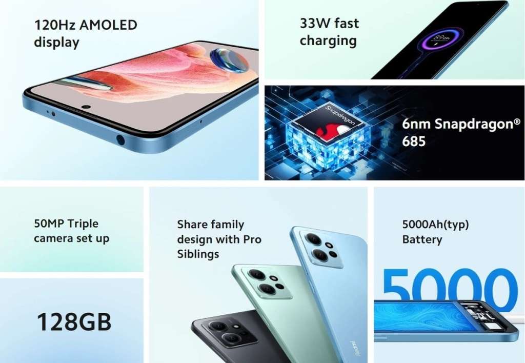 Xiaomi Redmi Note 12 128GB Dual Sim - Onyx Gray