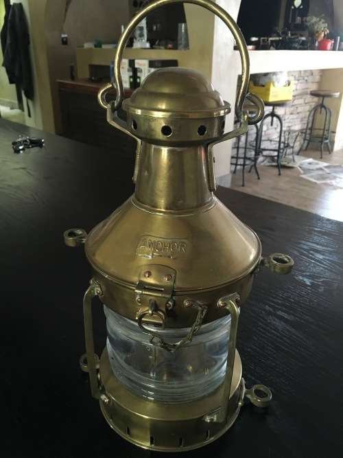 Brass Ships Light Lamp