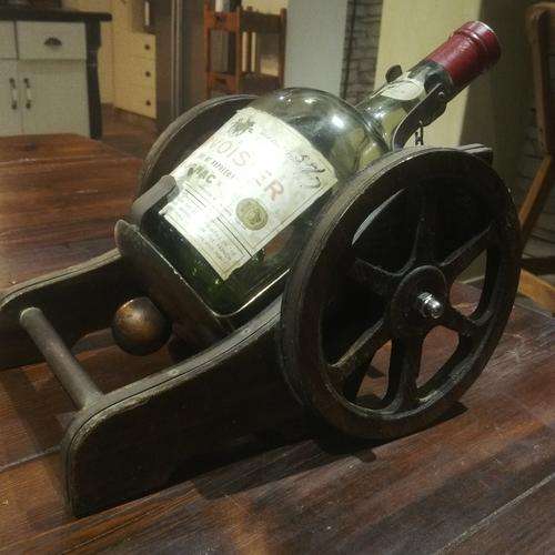 Wooden Cannon Bottle Decanter
