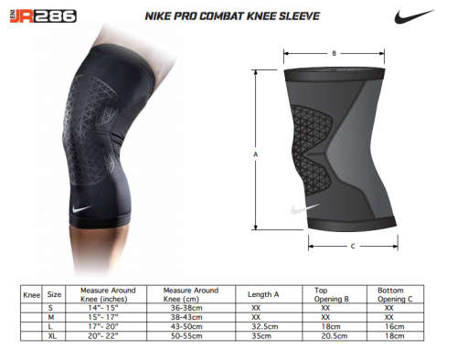 Nike Pro Combat HYPERSTRONG Knee Sleeve - EXTRA-LARGE
