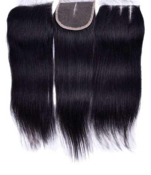 8a Human Hair 4*4 Free part Lace closures
