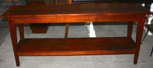 AN MAGNIFICENT DARK WOOD VERY LONG SERVING/ENTRANCE HALL TABLE STUNNING TABLE