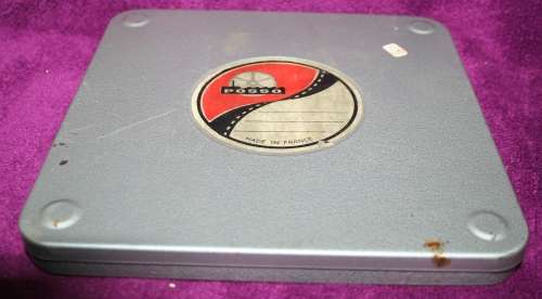 A FANTASTIC POSSE VINTAGE/ANTIQUE FILM REEL COLLECTABLE TIN MADE IN FRANCE