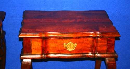 TWO EXQUISITE BALL & CLAW TABLES THAT CAN EASY BE USED AS LARGE BEDSIDE TABLES IN A BIG BEDROOM