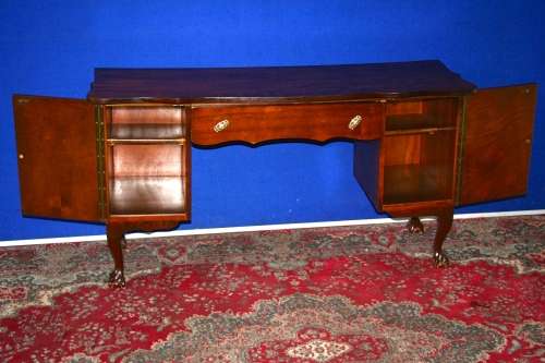 A STUNNING BALL & CLAW DRESSING TABLE WITH TWO DOORS & ONE DRAWERS OR USE IT AS A DESK OR A SERVER!!