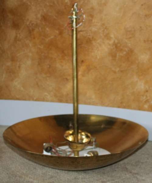 A VERY STYLISH BRASS METAL CEILING LIGHT - STUNNING -STYLISH  AND DIFFERENT  - LOOK AT OTHER LISTING