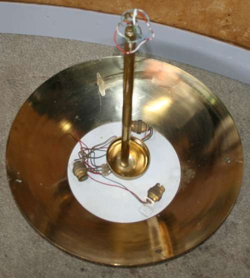 A VERY STYLISH BRASS METAL CEILING LIGHT - STUNNING -STYLISH  AND DIFFERENT  - LOOK AT OTHER LISTING