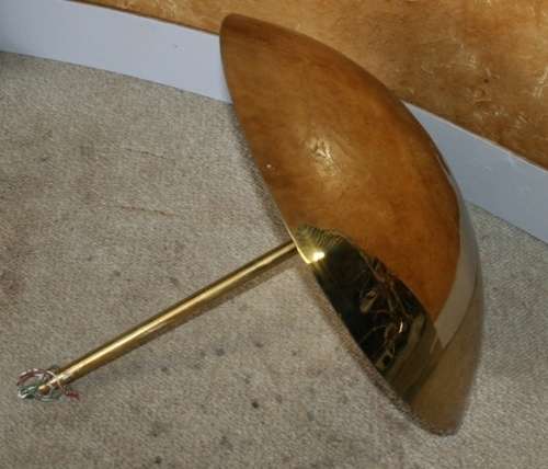 A VERY STYLISH BRASS METAL CEILING LIGHT - STUNNING -STYLISH  AND DIFFERENT  - LOOK AT OTHER LISTING