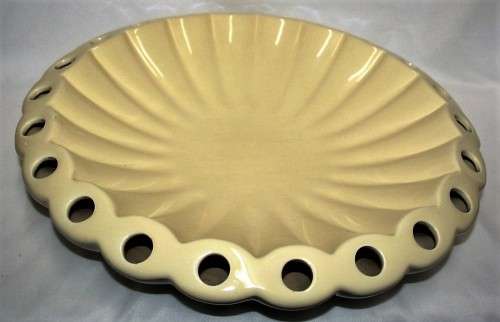 ABSOLUTLEY GORGEOUS LARGE SALAD BOWLS WITH WHOLES TO PUT WATER IN AND FLOWERS ALL AROUND