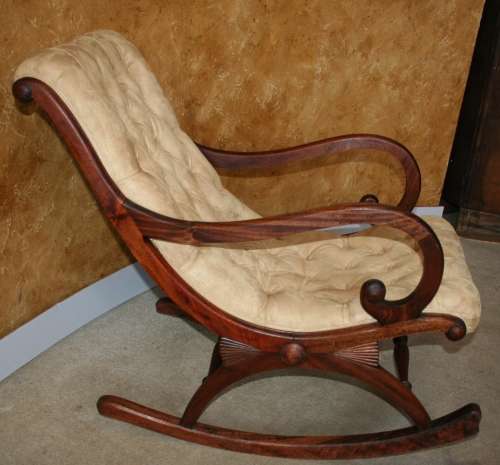 A exquisite Art Nouveau/Victorian rocker in excellent condition I've been told that it is 1920's.