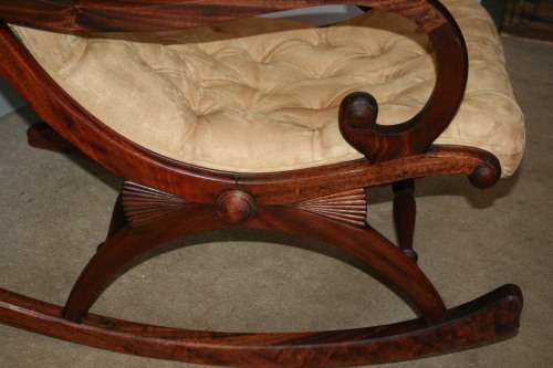 A exquisite Art Nouveau/Victorian rocker in excellent condition I've been told that it is 1920's.