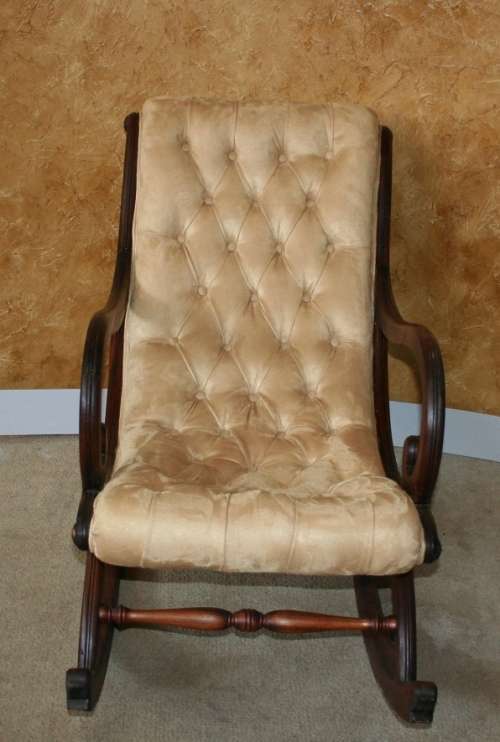 A exquisite Art Nouveau/Victorian rocker in excellent condition I've been told that it is 1920's.