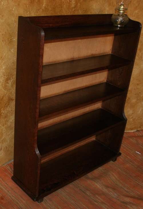 AN AMAZING ART DECO PARTRIDGE WOOD BOOKSHELF - MAGNIFICENT VINTAGE FURNITURE