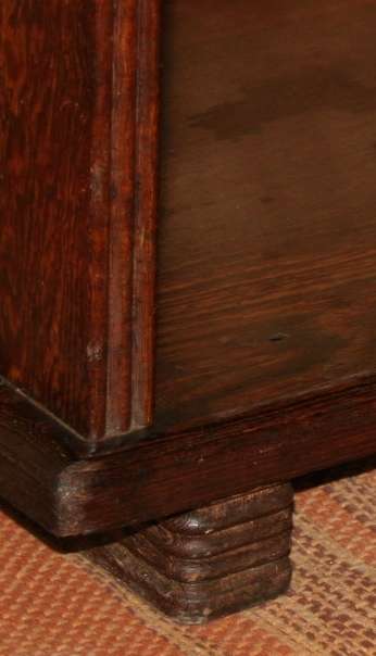 AN AMAZING ART DECO PARTRIDGE WOOD BOOKSHELF - MAGNIFICENT VINTAGE FURNITURE