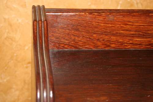 AN AMAZING ART DECO PARTRIDGE WOOD BOOKSHELF - MAGNIFICENT VINTAGE FURNITURE