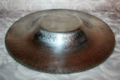 A GORGEOUS ENGRAVED ALUMINUM DESIGNED FRUIT/SALLAD/SERVING BOWL - MARVELOUS!!!