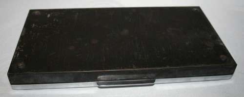 A FANTASTIC ART DEOC STYLE CIGAR BOX LINED WITH WOOD AND STUNNING CHROME TOP!!!